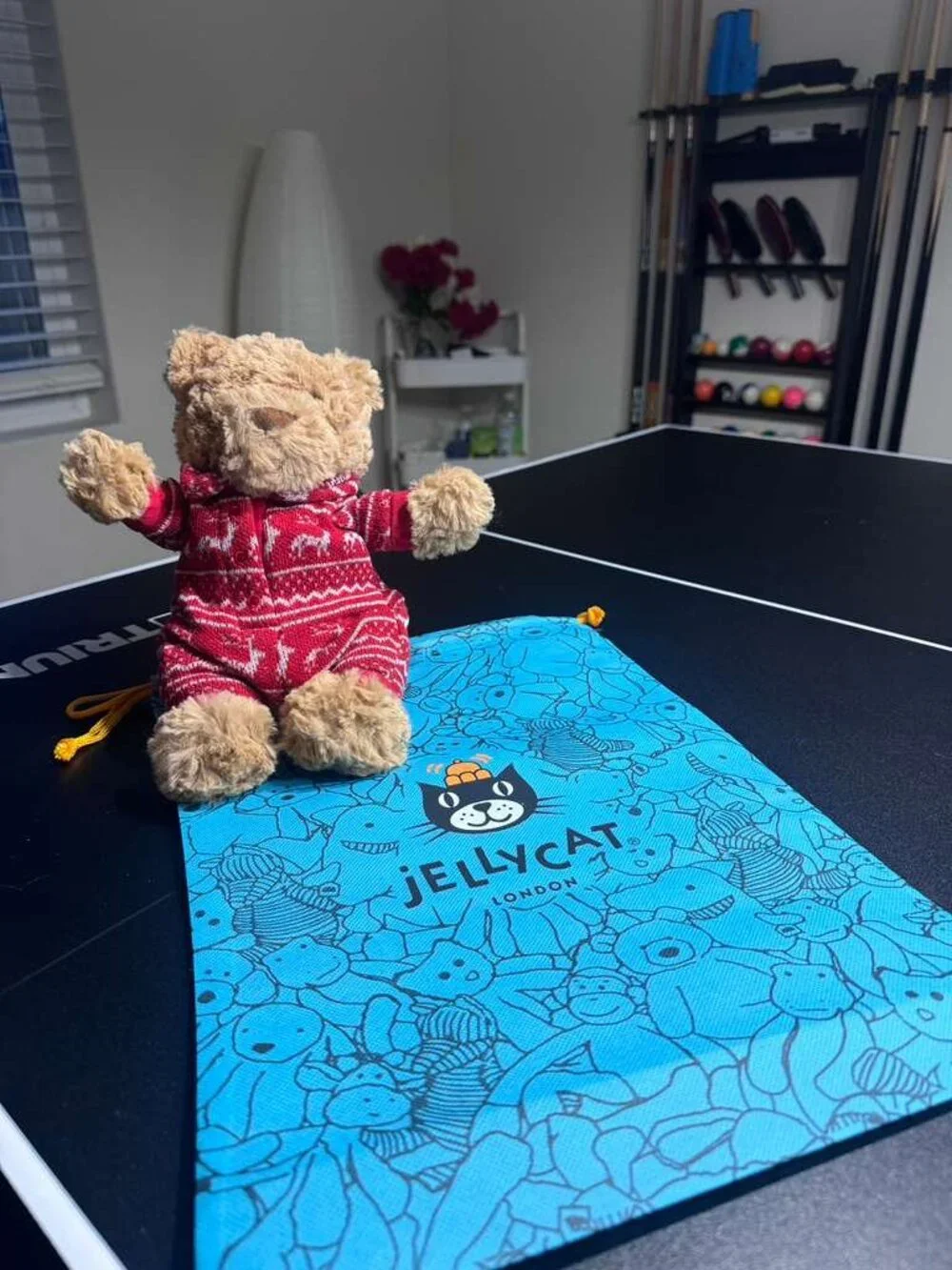 Jellycat Bartholomew Bear in Winter Pyjamas